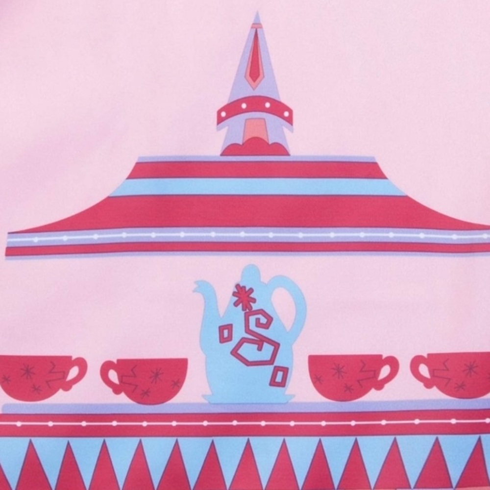Disney Pink and Lavender Castle-Print Midi Dress - Picture 4 of 4